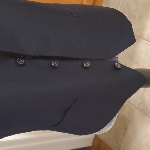 Navy Button-Up Vest - Picture 5 of 10